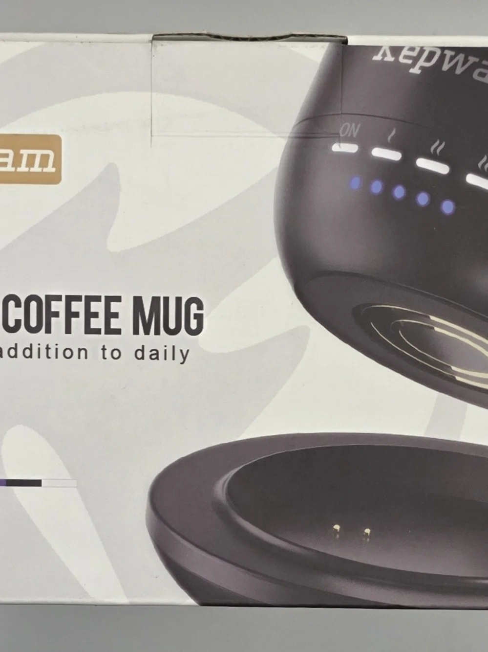 Kepwam Purple 16oz Rechargeable Self-Heating Coffee Mug with App Control Temp